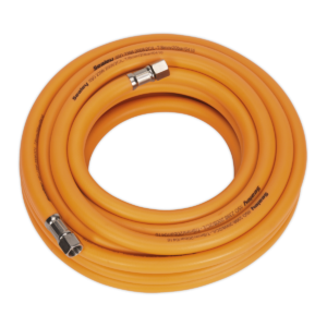 High-Visibility Hybrid Air Hose with 1/4"BSP Unions 10m x 8mm