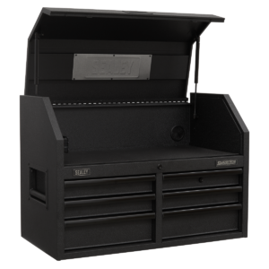 Superline PRO® Black Edition Topchest with 6 Soft Close Drawers & Power Bar 910mm