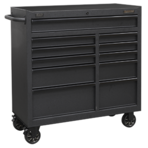 Superline PRO® Black Edition Rollcab with 11 Soft Close Drawers 1040mm