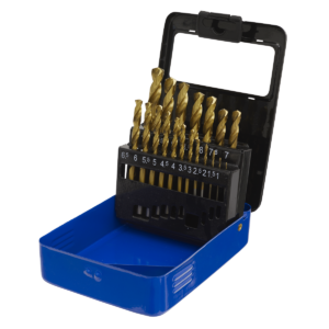 HSS Fully Ground Drill Bit Set 19pc - DIN 338