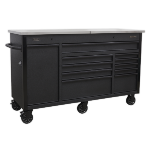 Superline PRO® Mobile Tool Cabinet with Power Tool Charging Drawer 1600mm