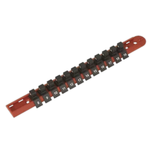 Premier Socket Retaining Rail with 12 Clips 3/8"Sq Drive