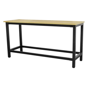 Heavy-Duty Steel Workbench with 25mm MDF Top 1.8m
