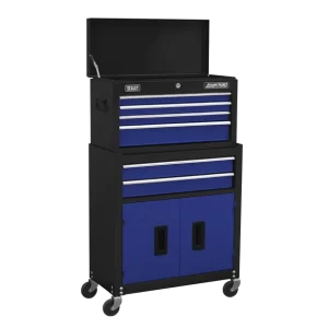 American PRO® Topchest & Rollcab Combination 6 Drawer - Blue