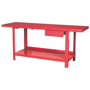 Steel Workbench with Drawer 2m