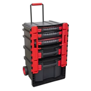 Professional Mobile Toolbox with 5 Removable Storage Cases