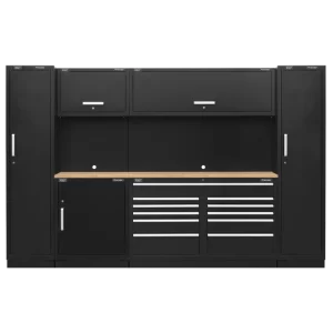 Premier™ Storage System with Hardwood Worktop 3.55m