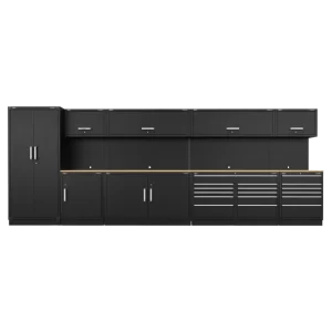 Premier™ Storage System with Hardwood Worktop 5.58m