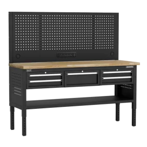 Superline PRO® Modular Adjustable-Height Workbench with 5 Drawers & Wooden Worktop 1830mm