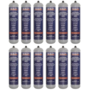 Disposable Carbon Dioxide Gas Cylinder 390g - Box of 12