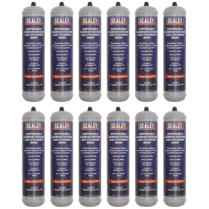 Disposable Carbon Dioxide Gas Cylinder 600g - Box of 12