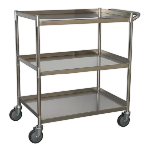 Premier™ Stainless Steel Workshop Trolley 3-Level