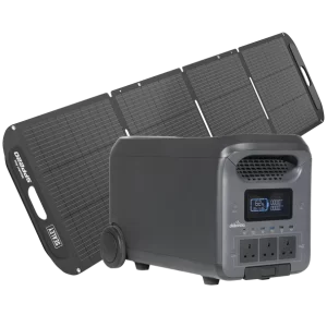 Dellonda Portable Power Station 3000W & ETFE Foldable Solar Panel 220W