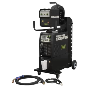 500A Professional Gas/Gasless MIG/TIG/MMA Inverter Welder with Portable Wire Feeder & Water Cooler 400V 3ph