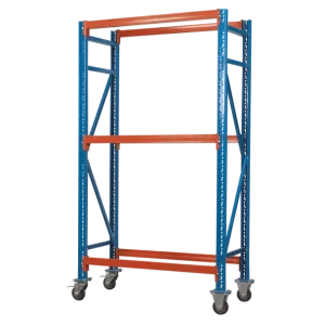 2-Level Mobile Tyre Rack 200kg Capacity Per Level