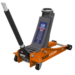 Low Profile Trolley Jack with Rocket Lift 2.25 Tonne - Orange