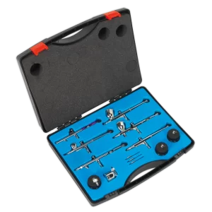 Mini Gravity/Suction Feed Air Brush Kit 10pc
