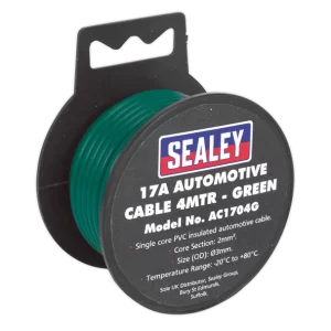 17A Thick Wall Automotive Cable 4m - Green