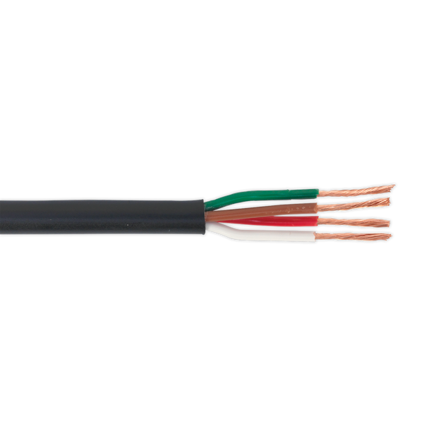 30m Thin Wall Automotive Cable 4 x 0.75mm² 24/0.20mm - Black - Image 2