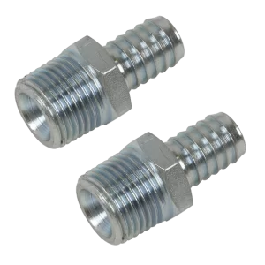 PCL Screwed Tailpiece Male 1/2"BSPT - 1/2" Hose - Pack of 2