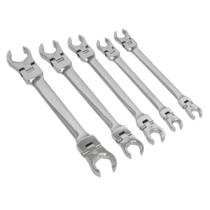 Premier Flexi-Head Flare Nut Spanner Set 5pc
