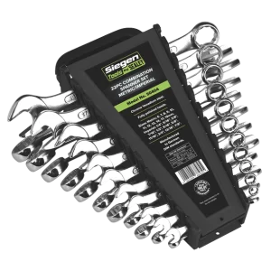 Siegen Metric/Imperial Combination Spanner Set 22pc