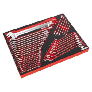 Premier Platinum Spanner Set with Tool Tray 35pc